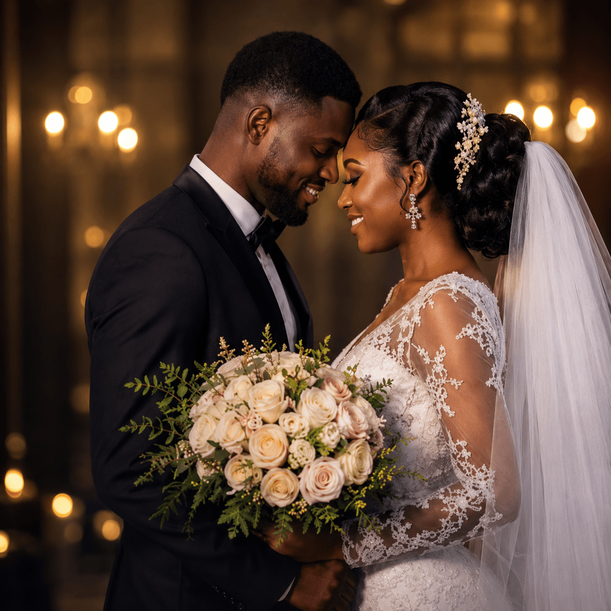 A newly married couple